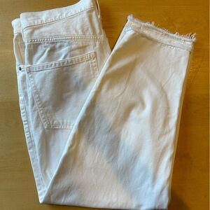 White Gap Barrel High Rise size 31